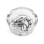 The Bulldog – Ashtray Glass Black & White