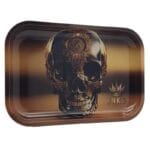 Rolling Tray XXL | Luxury Art Series | Golden Skull 2