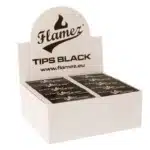 Flamez Filter Tip Booklet Black 50 pcs