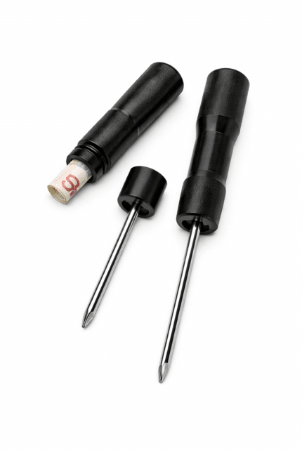 Stash screwdriver with hidden compartment